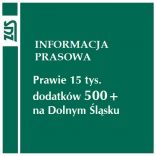 Prawie 15 tys. dodatków 500+ na Dolnym Śląsku